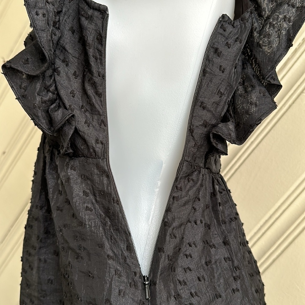 Chelsea 28 Ruffle Cap Sleeve Organza Midi Dress XXS - Picture 9 of 14